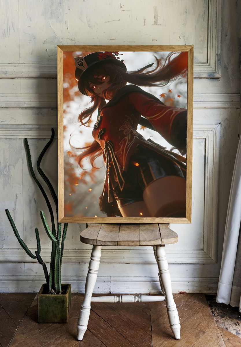 Mysterious Character — Digital Art Print. — room view 1