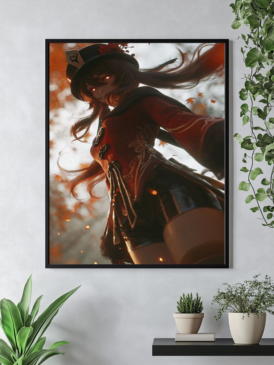 Mysterious Character — Digital Art Print. — room view 4
