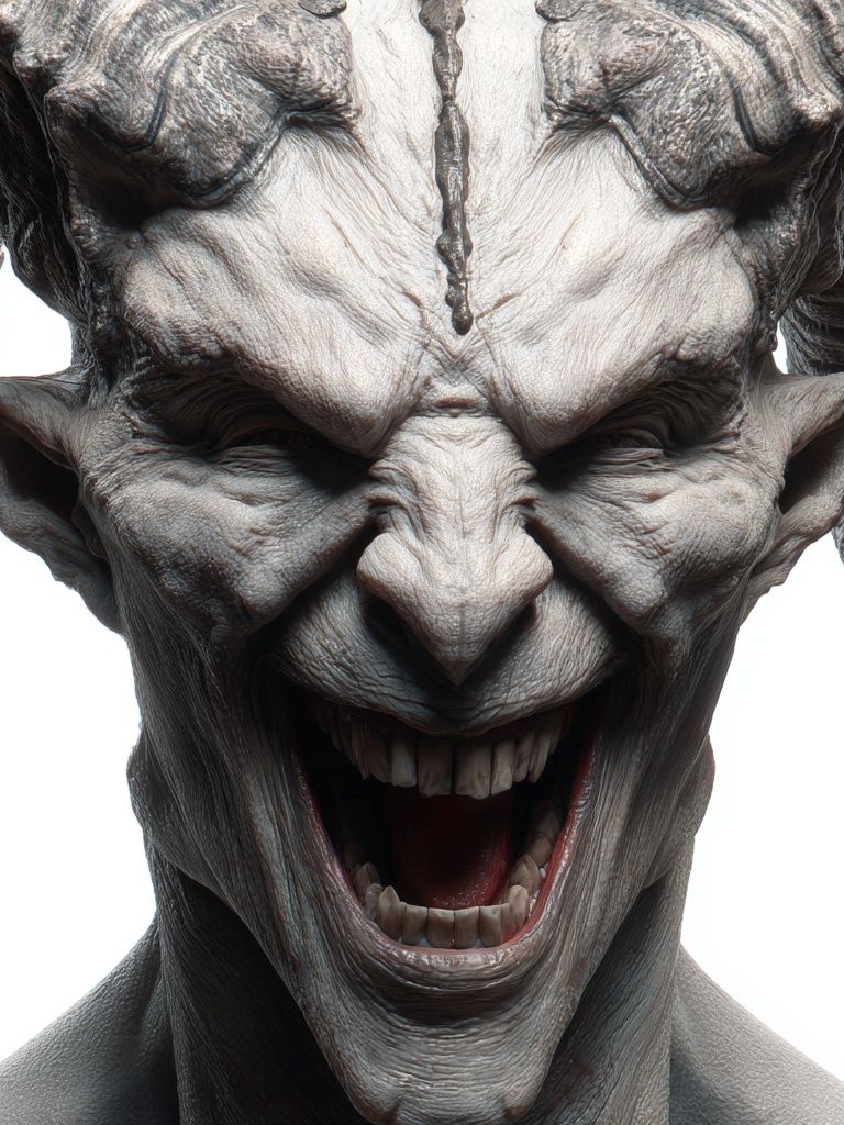 Demonic Creature Portrait Poster. poster detail