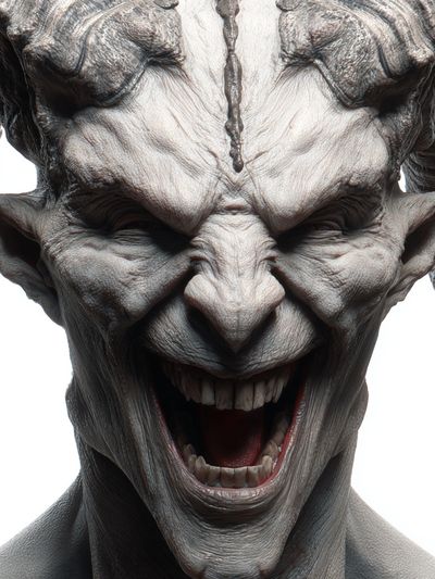 Demonic Creature Portrait Poster. poster print