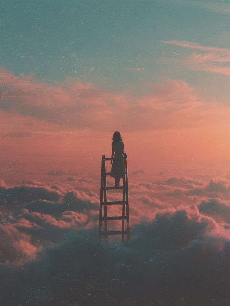Dreamy Clouds — Surrealism Print. poster detail