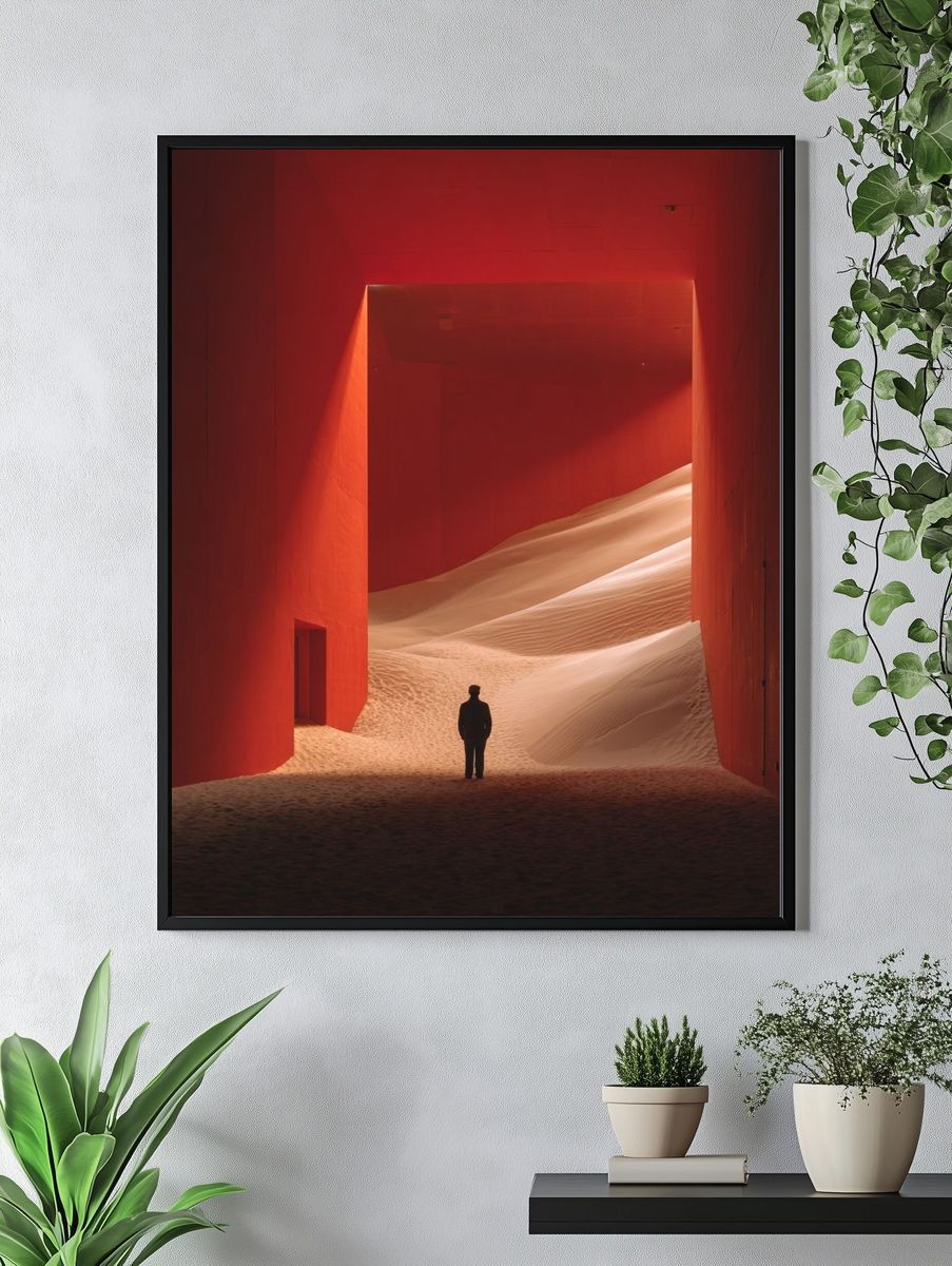 Desert Encounter — Fine Art Print. — room view 4