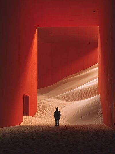 Desert Encounter — Fine Art Print. poster print