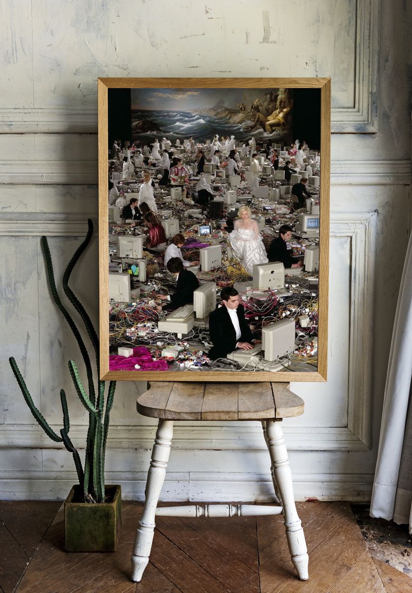Digital Chaos — Fine Art Print. — room view 1