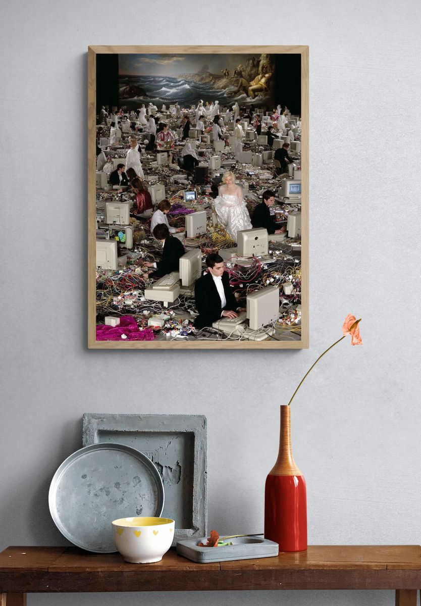 Digital Chaos — Fine Art Print. — room view 3