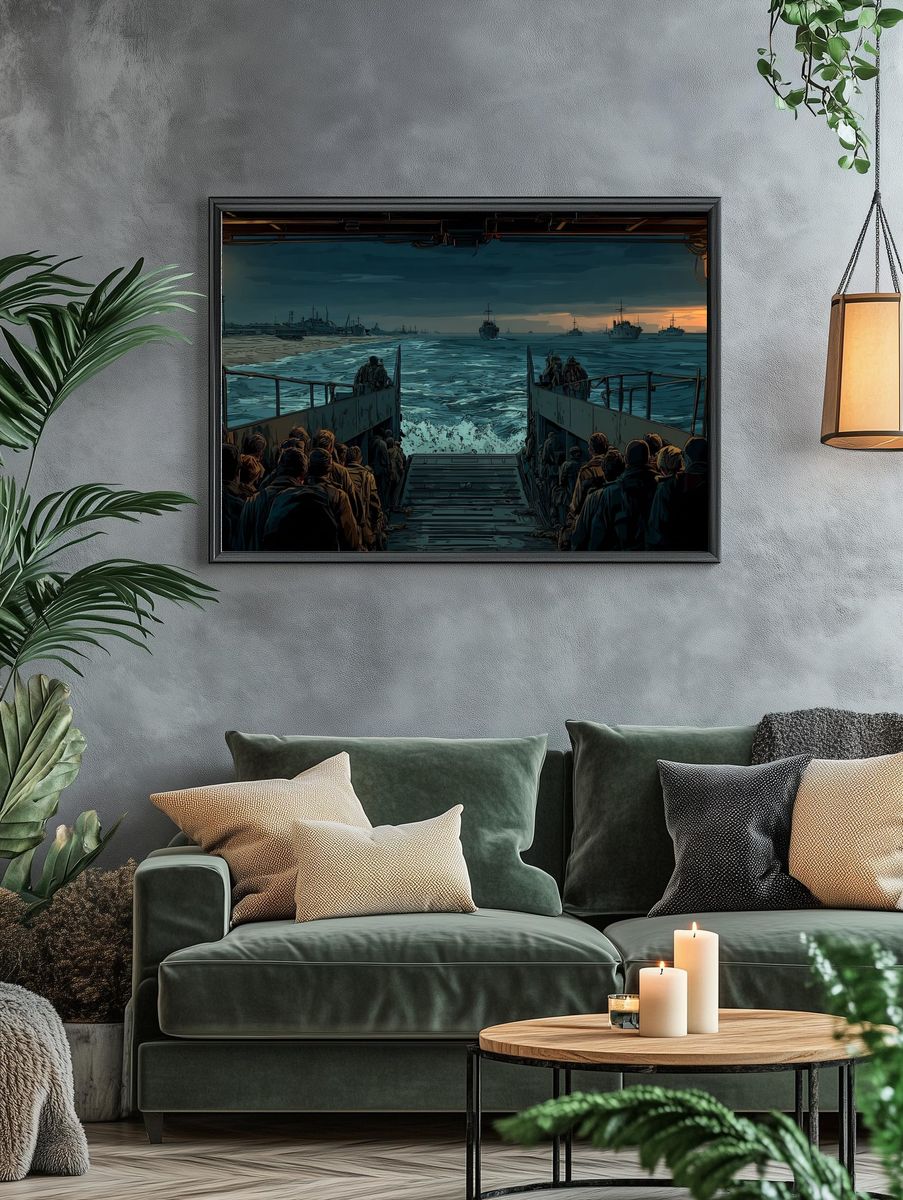 D-Day Landing at Dawn Poster. — room view 4