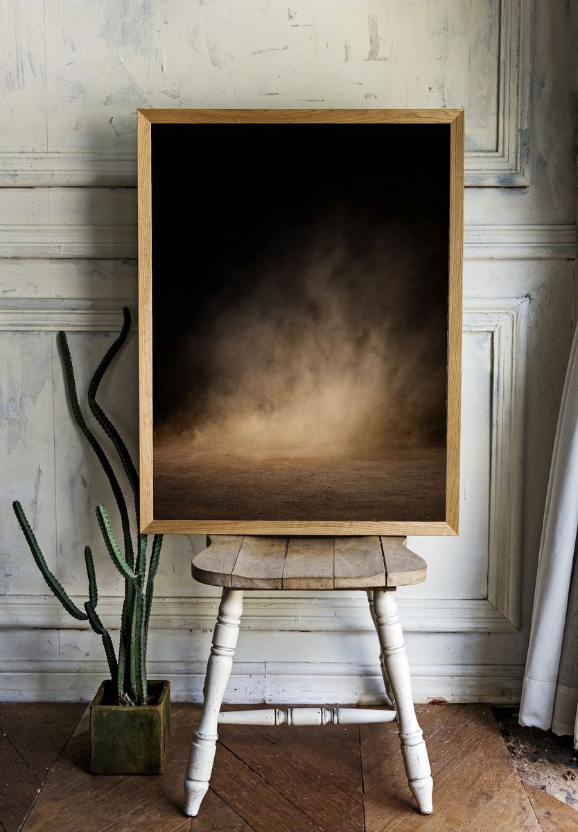 Desert Dust Cloud Photography Poster. — room view 1