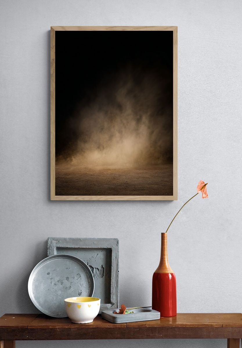 Desert Dust Cloud Photography Poster. — room view 3