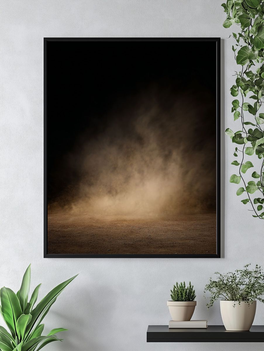 Desert Dust Cloud Photography Poster. — room view 4