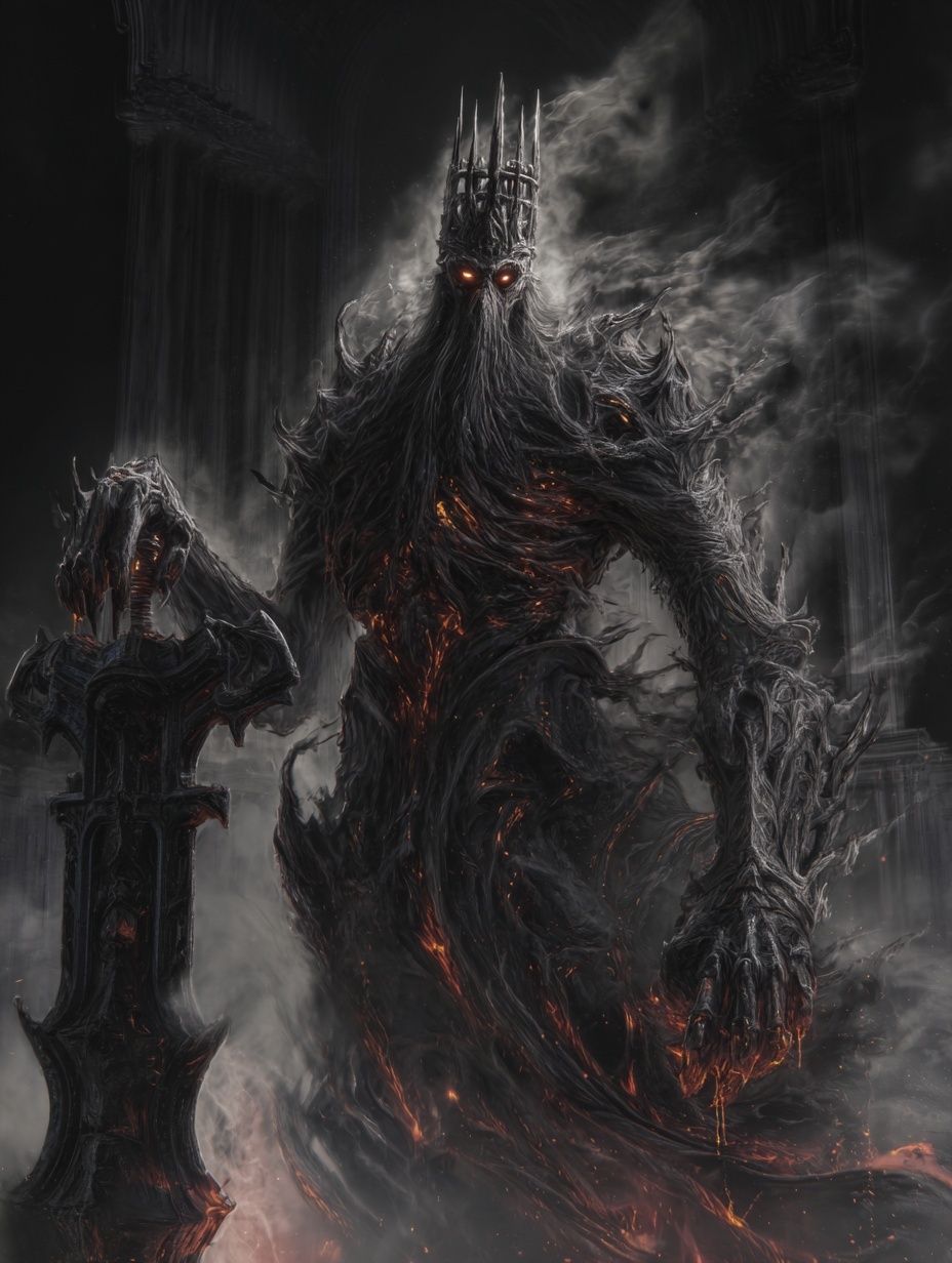 Dark Fantasy King Poster. poster — illustration art