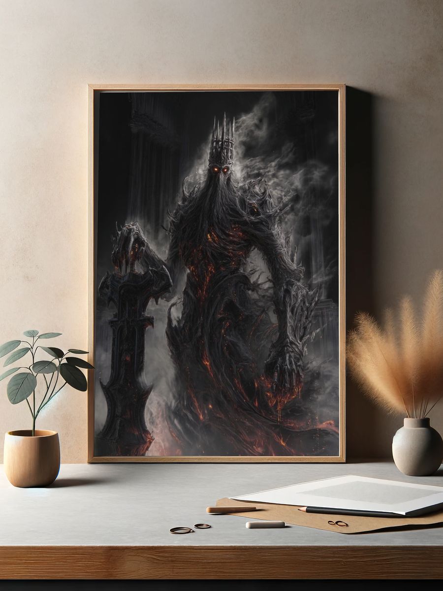 Dark Fantasy King Poster. — room view 2