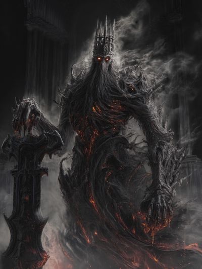 Dark Fantasy King Poster. poster print