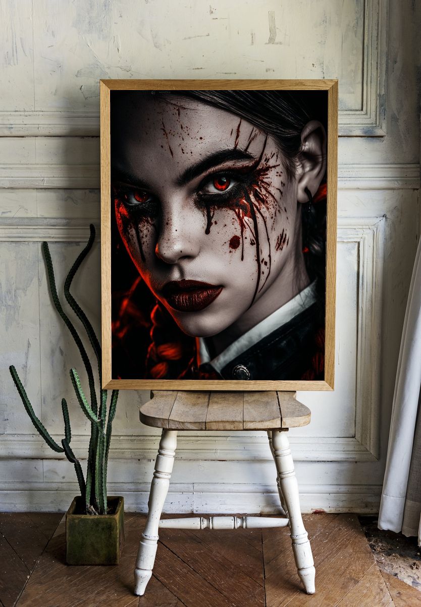 Dark Fantasy Portrait Poster. — room view 1