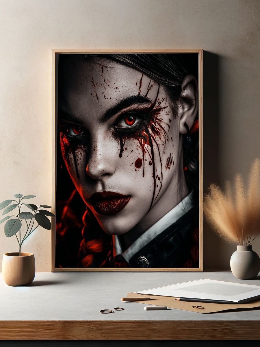 Dark Fantasy Portrait Poster. — room view 2