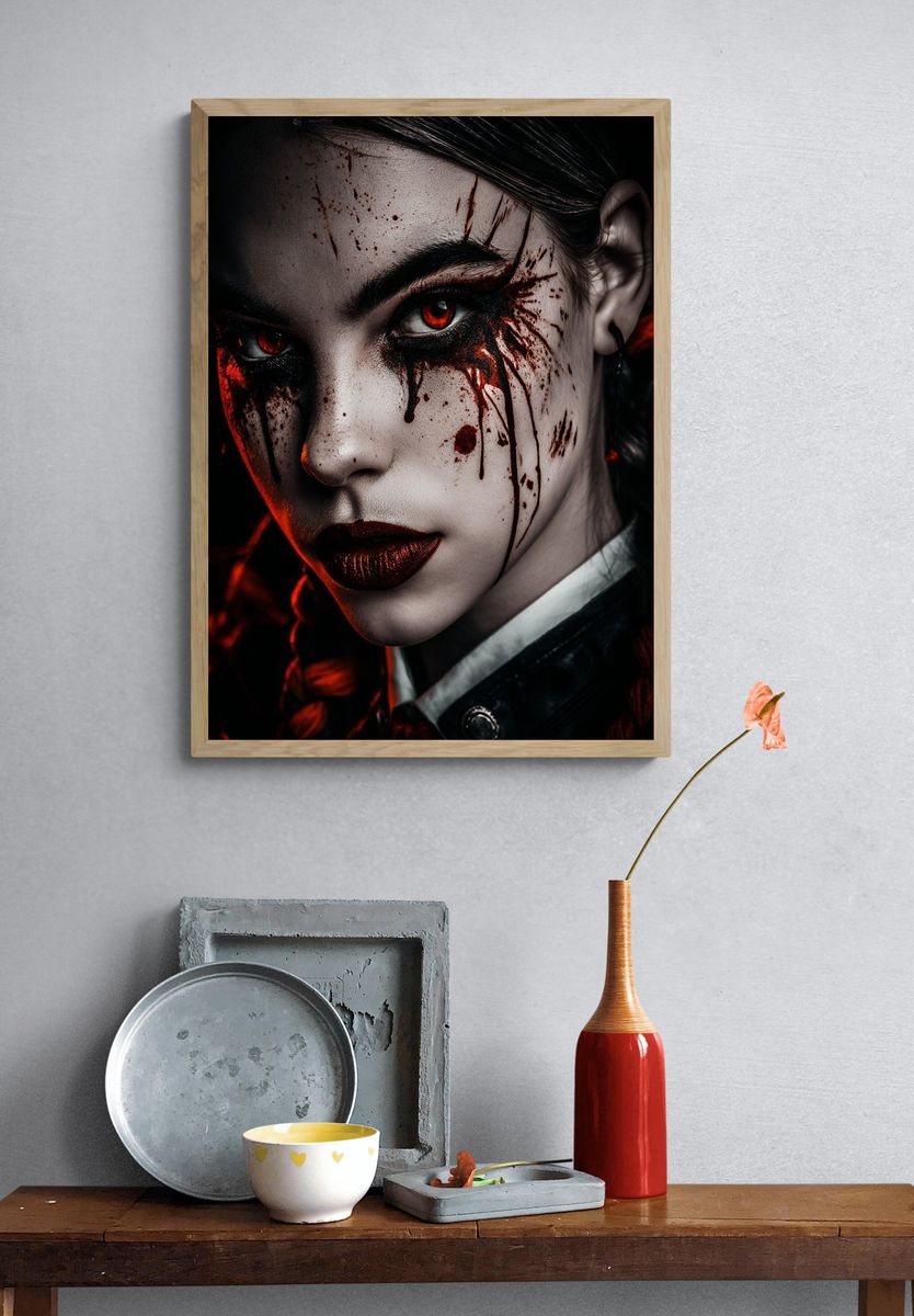 Dark Fantasy Portrait Poster. — room view 3