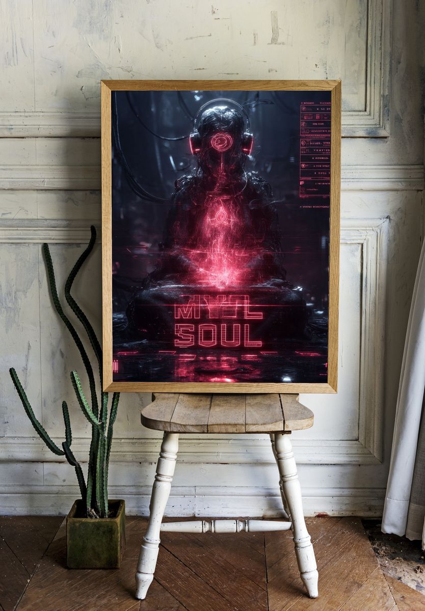 My Soul — Digital Art Print. — room view 1