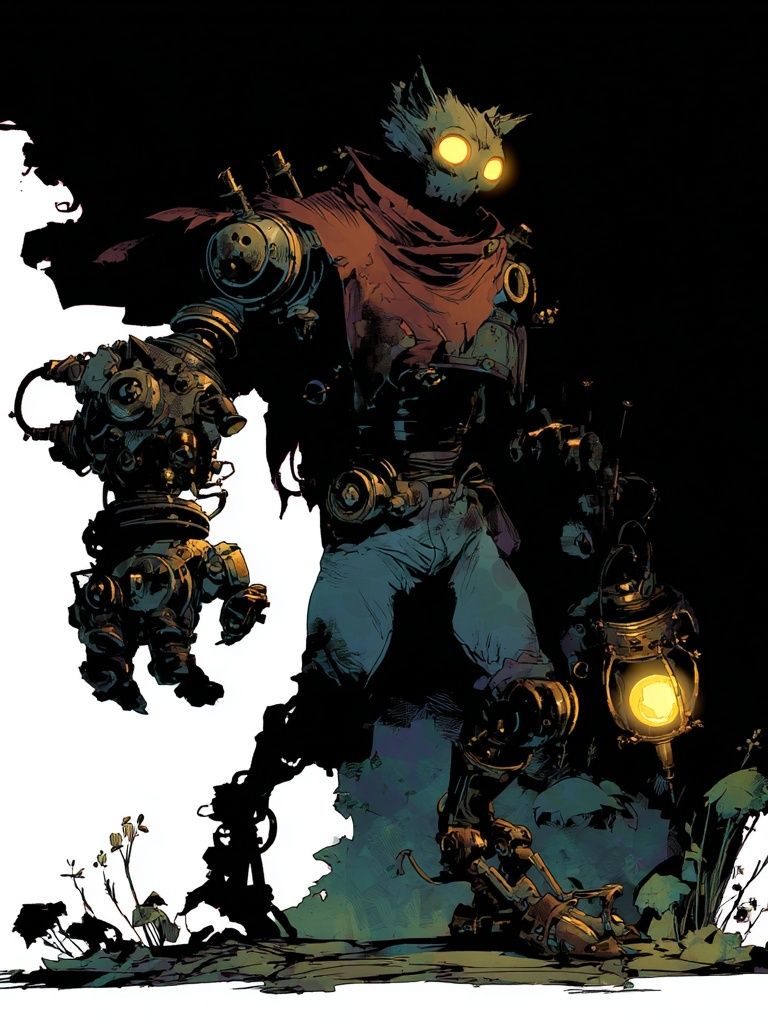 Mechanical Guardian — Digital Art Print. poster detail