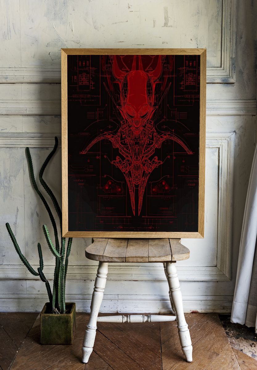 Alien Technology — Digital Art Print. — room view 1