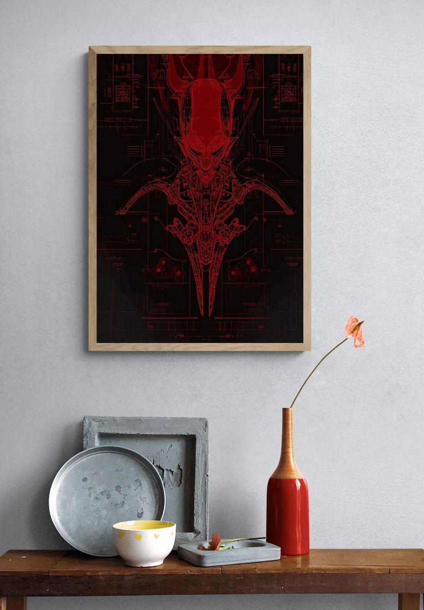 Alien Technology — Digital Art Print. — room view 3
