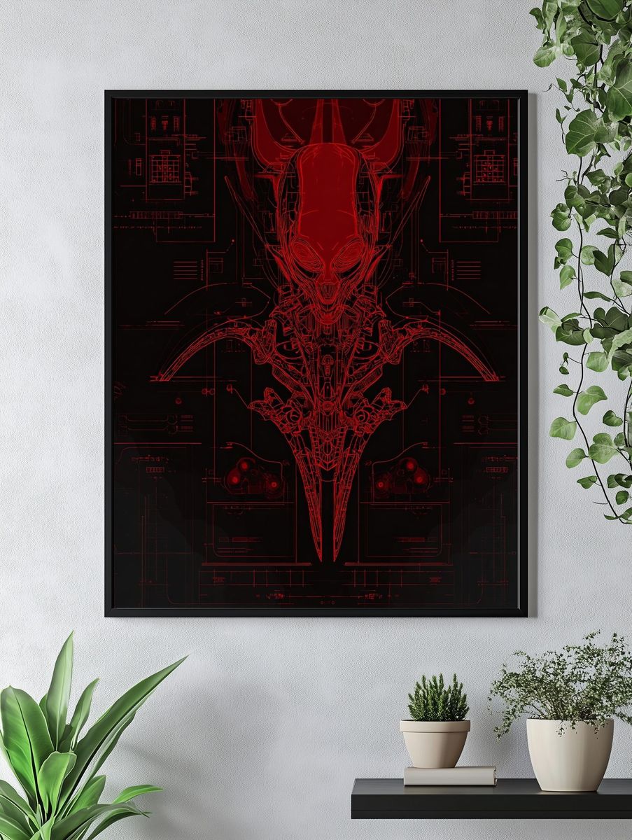 Alien Technology — Digital Art Print. — room view 4