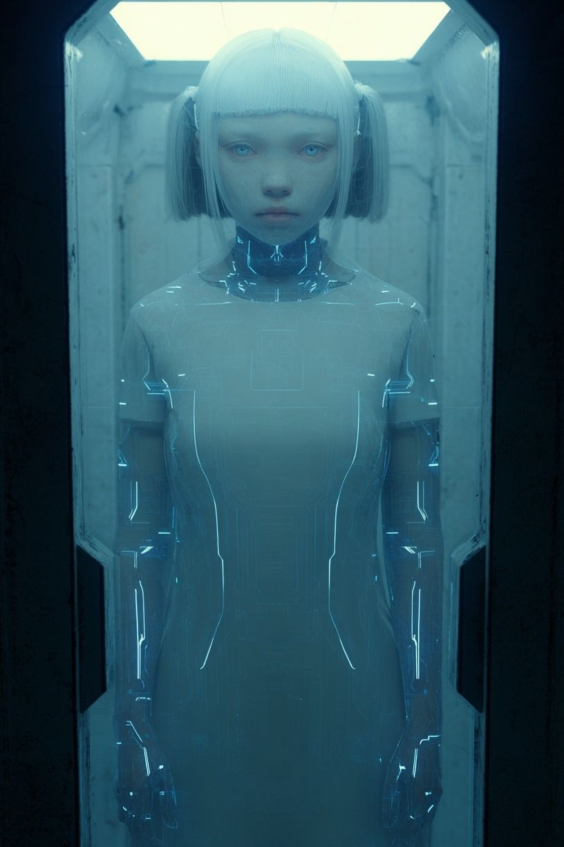 Futuristic Android — Digital Art Print. poster detail