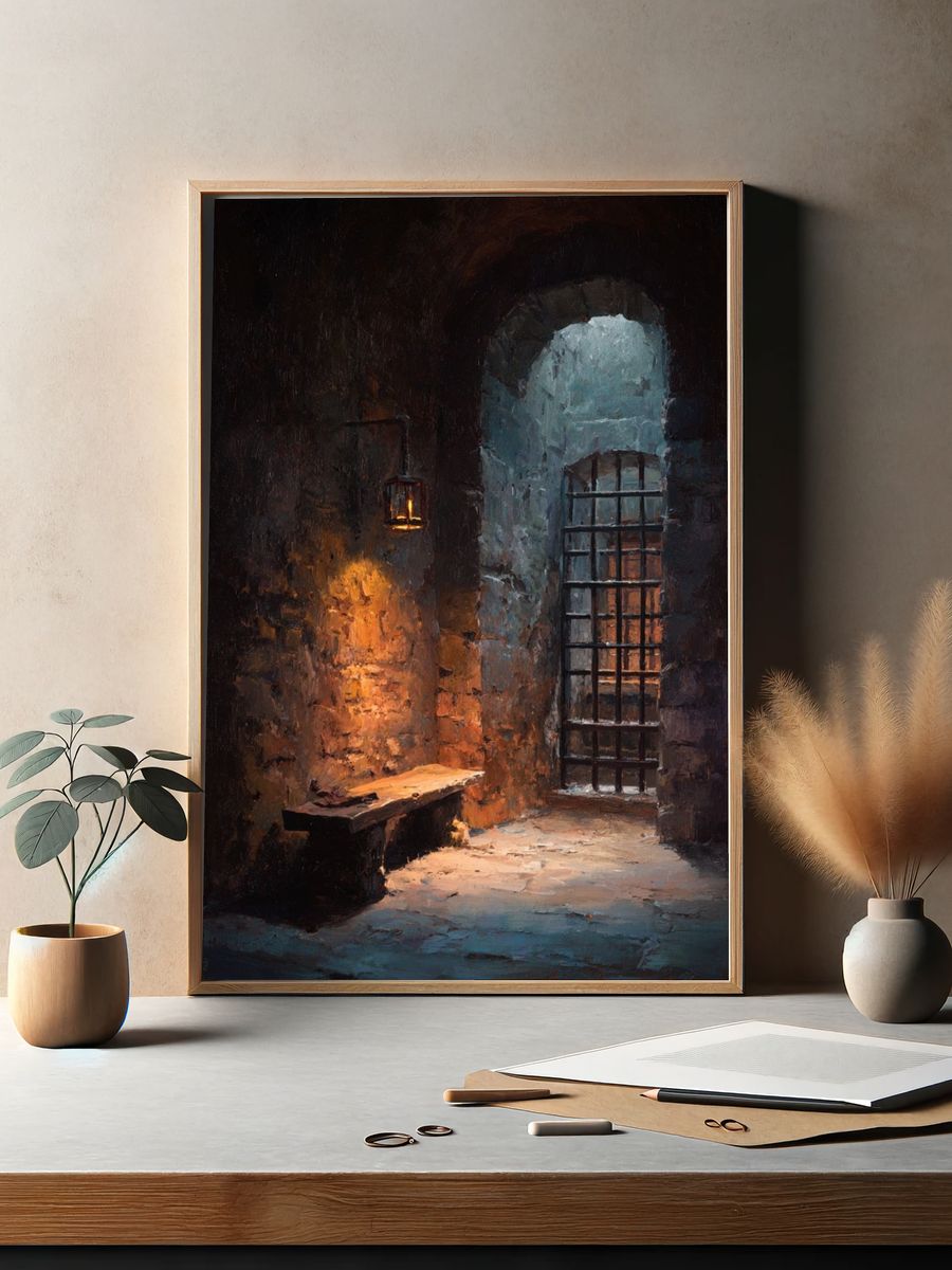 Mysterious Dungeon — Fine Art Print. — room view 2