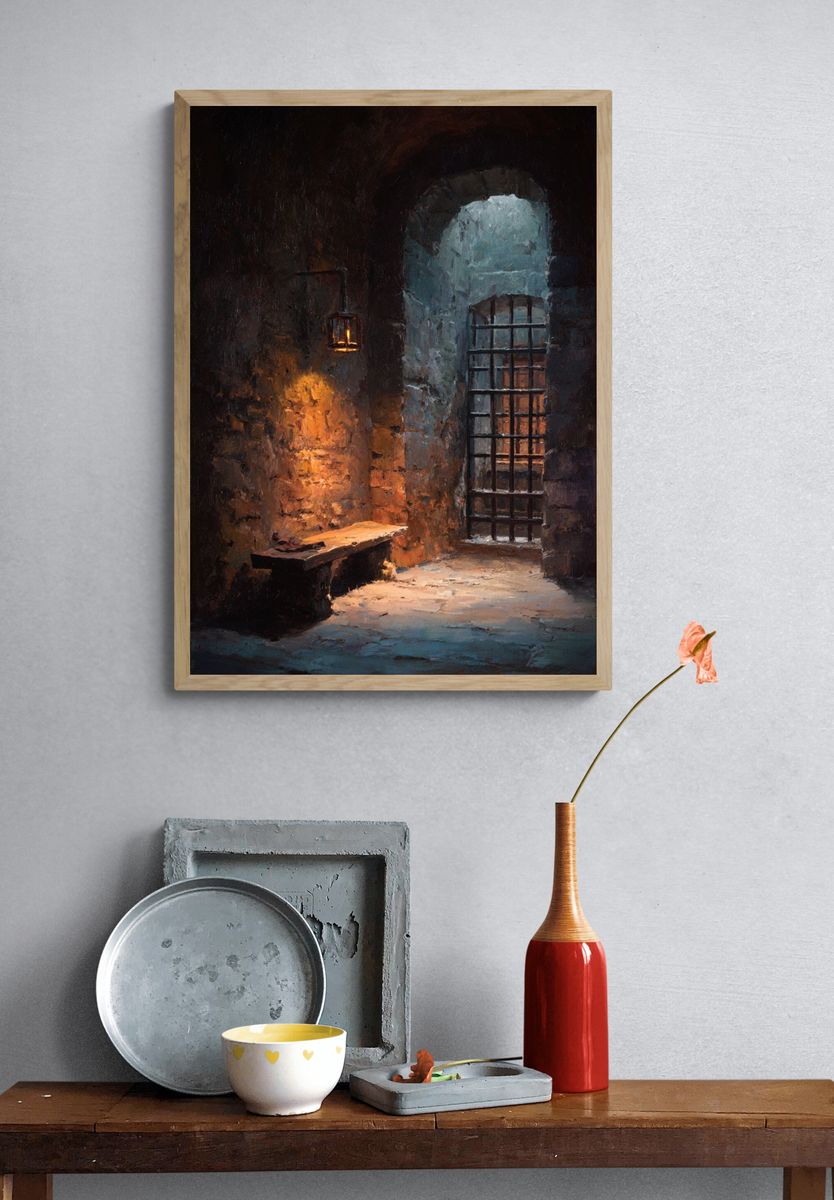 Mysterious Dungeon — Fine Art Print. — room view 3