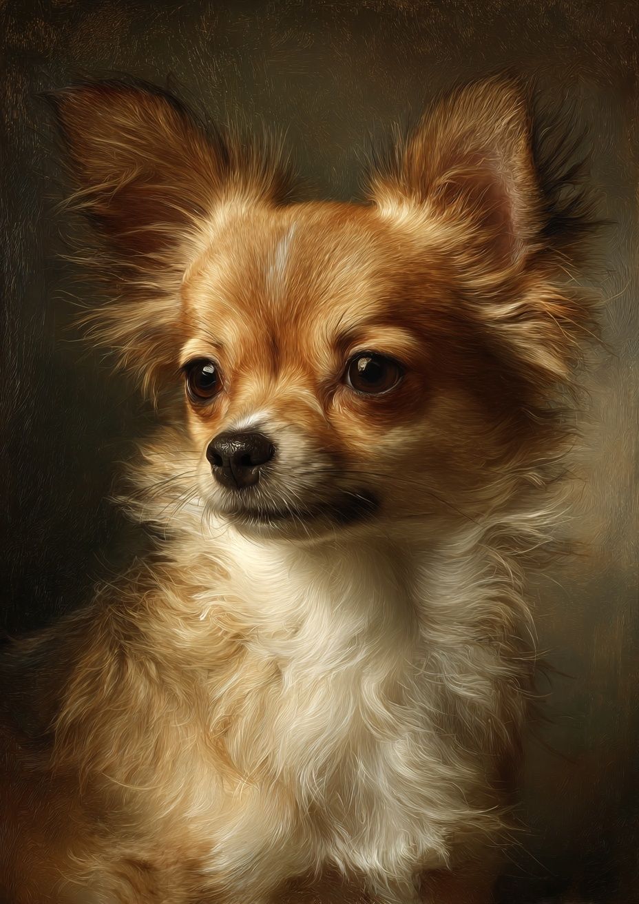 Charming Chihuahua Portrait Poster. poster detail