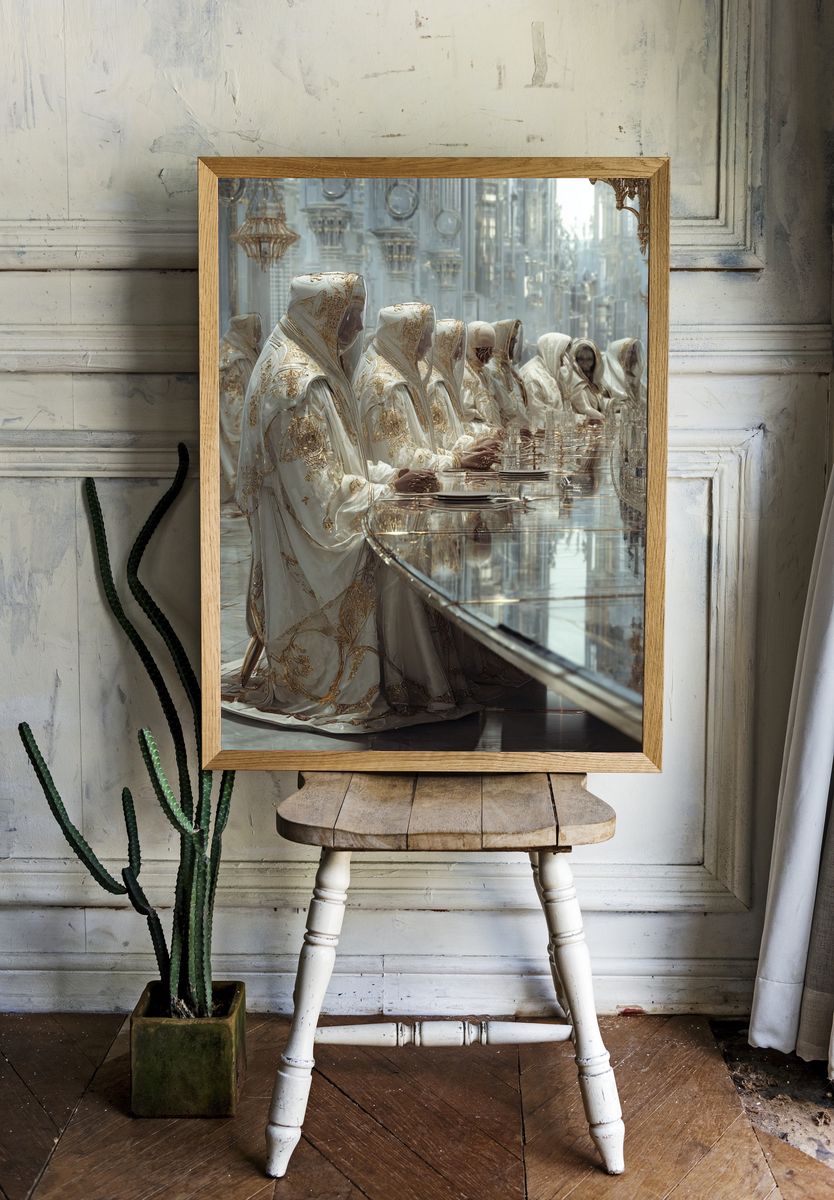 Divine Gathering — Fine Art Print. — room view 1