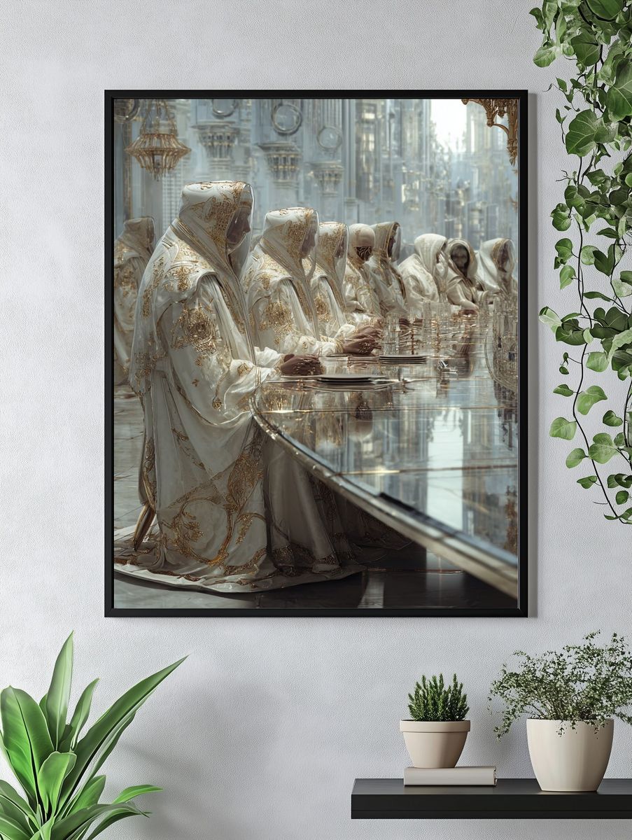 Divine Gathering — Fine Art Print. — room view 4