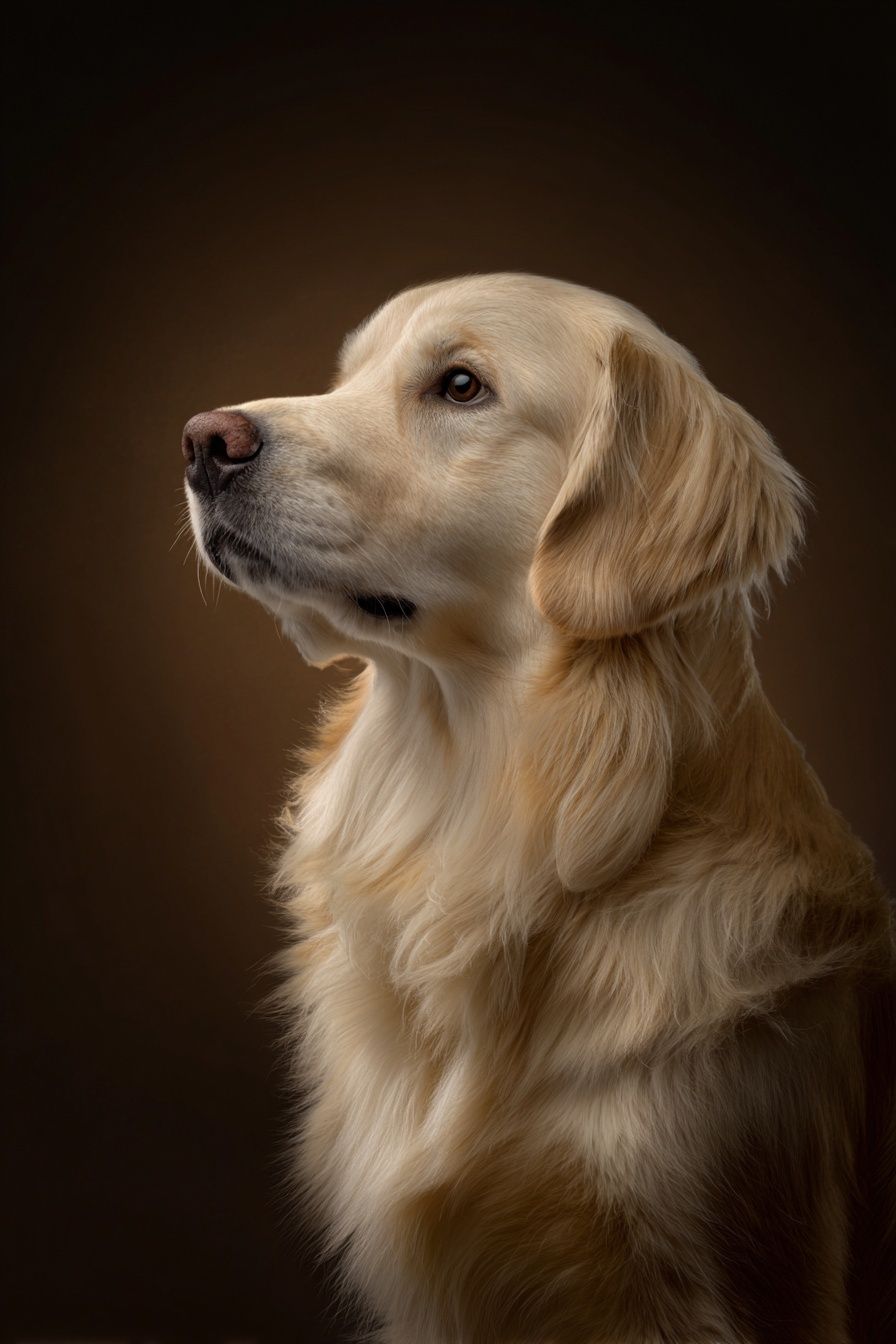 Golden Retriever Portrait Poster. poster — animals art