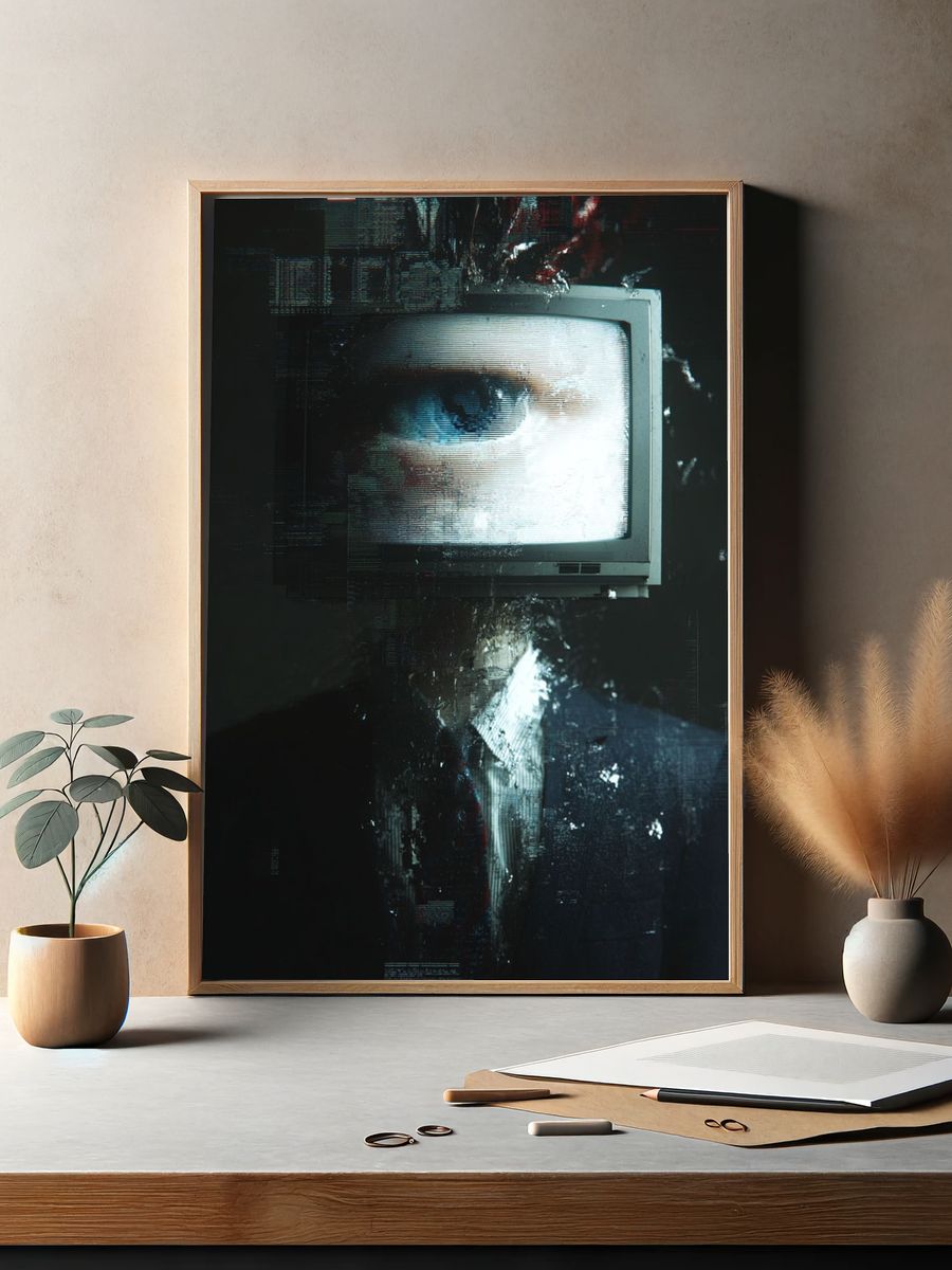 Digital Eye — Surrealism Print. — room view 2