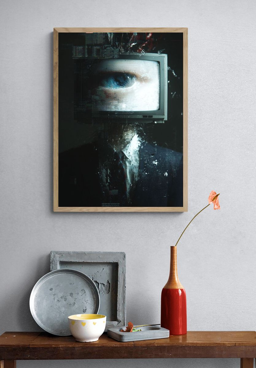 Digital Eye — Surrealism Print. — room view 3