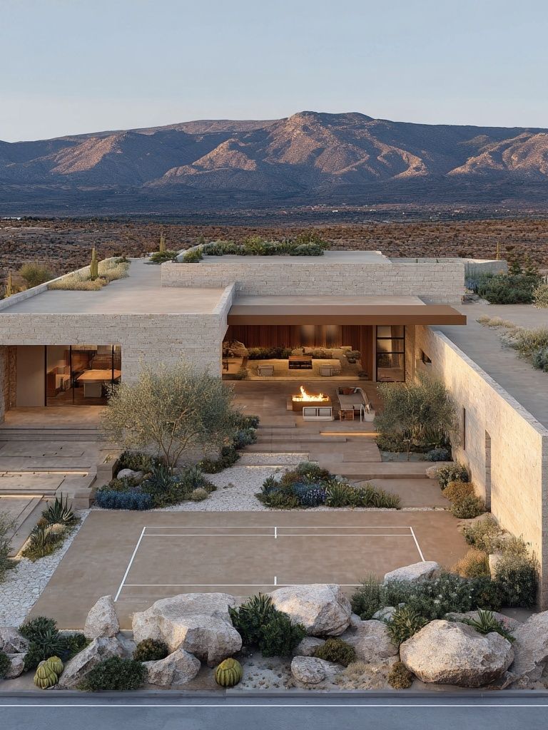 Modern Desert House — Architecture Print. poster detail
