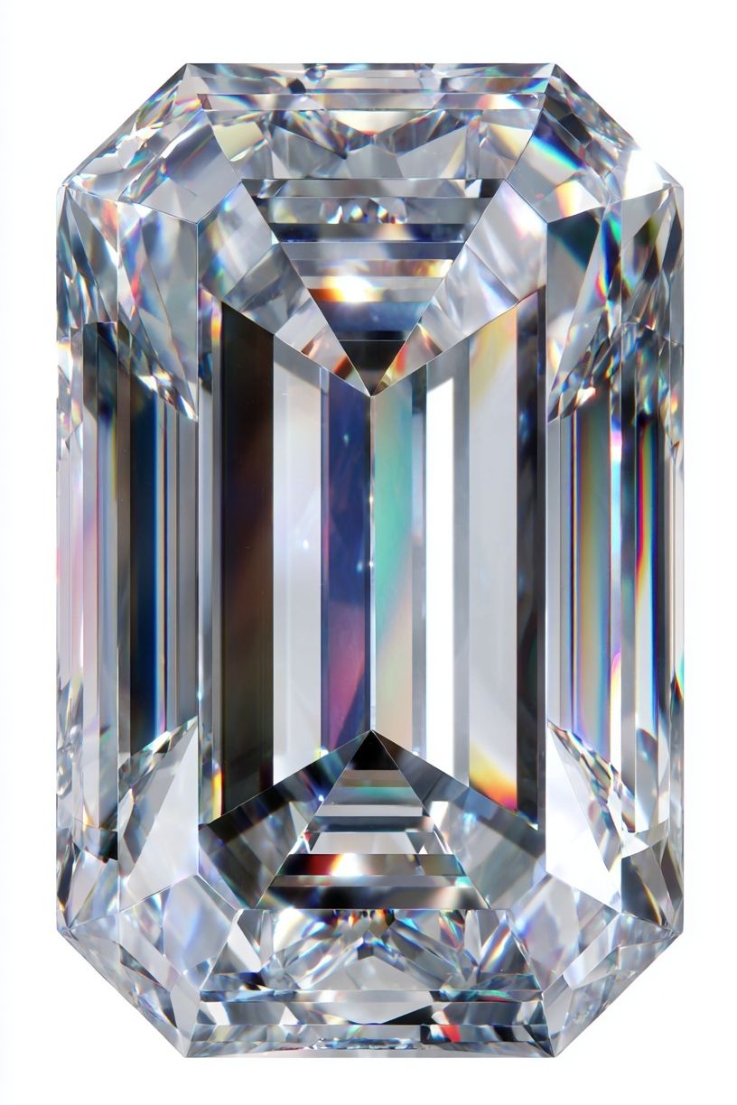 Faceted Diamond Illustration Poster. poster detail