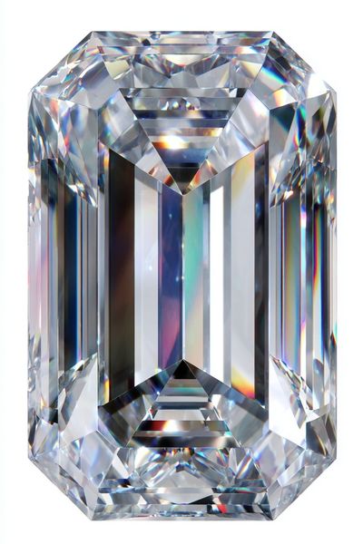 Faceted Diamond Illustration Poster. poster print