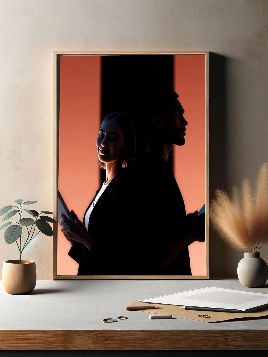 Digital Collaboration Portrait Poster. — room view 2