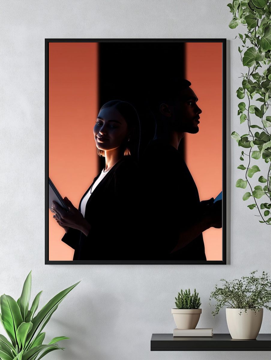 Digital Collaboration Portrait Poster. — room view 4