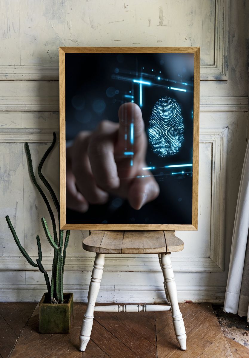 Digital Fingerprint Security Poster. — room view 1