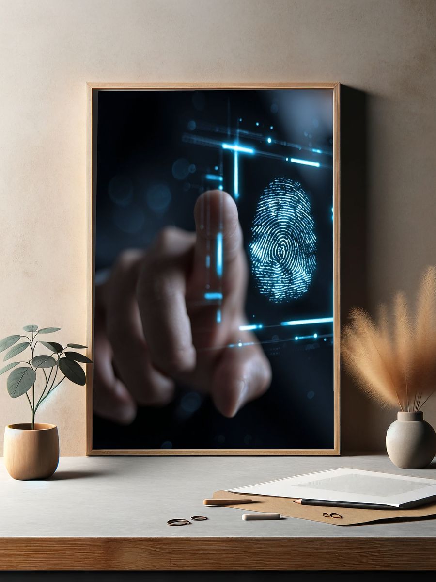 Digital Fingerprint Security Poster. — room view 2