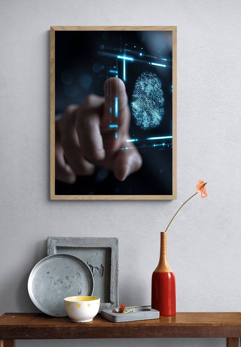 Digital Fingerprint Security Poster. — room view 3