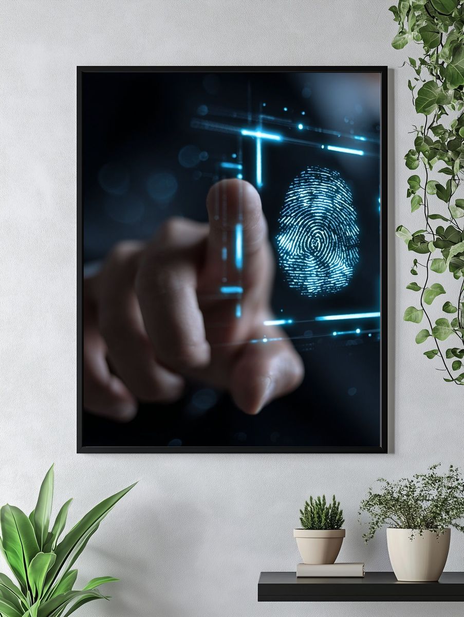 Digital Fingerprint Security Poster. — room view 4