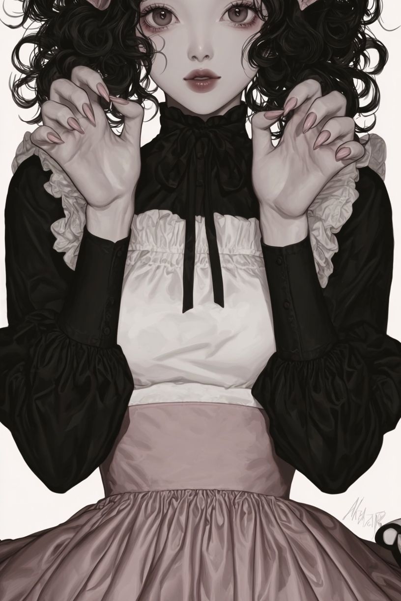 Maid Character — Digital Art Print. poster detail
