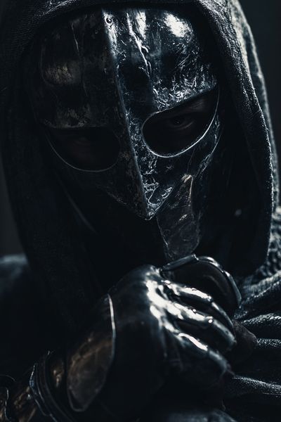 Mysterious Knight — Dark Fantasy Print. poster
