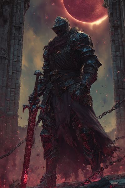 Dark Knight — Fantasy Art Print. poster print