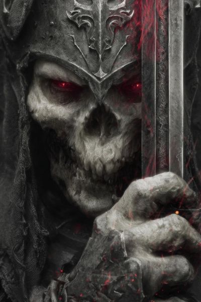 Dark Knight Skull — Fantasy Print. poster print