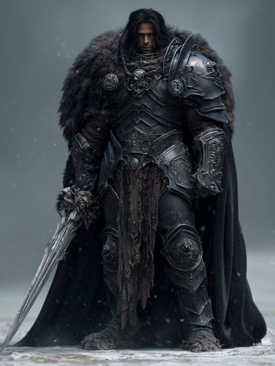 Dark Knight Warrior — Fantasy Print. poster print