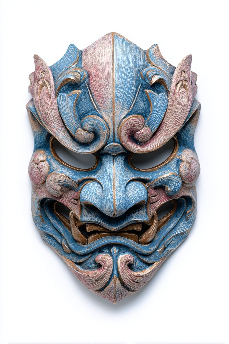 Decorative Mask — Art Print. poster — fine-art art