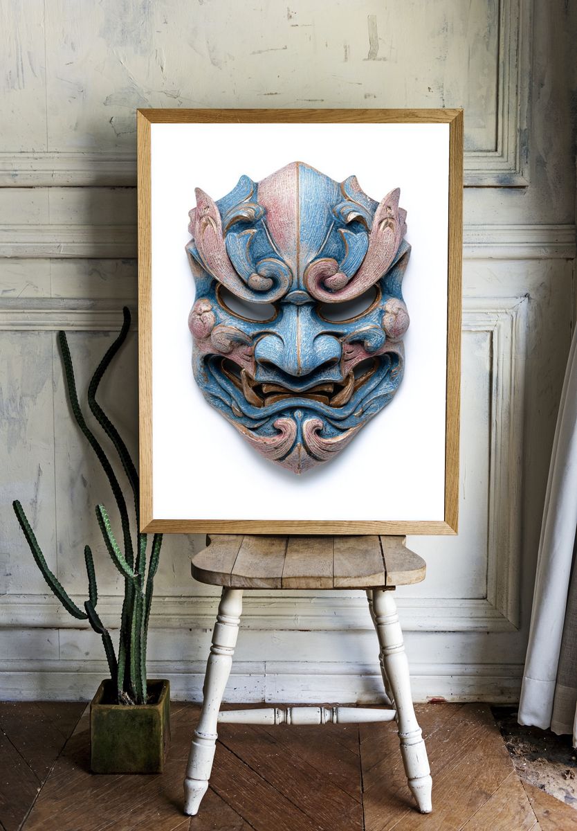 Decorative Mask — Art Print. — room view 1