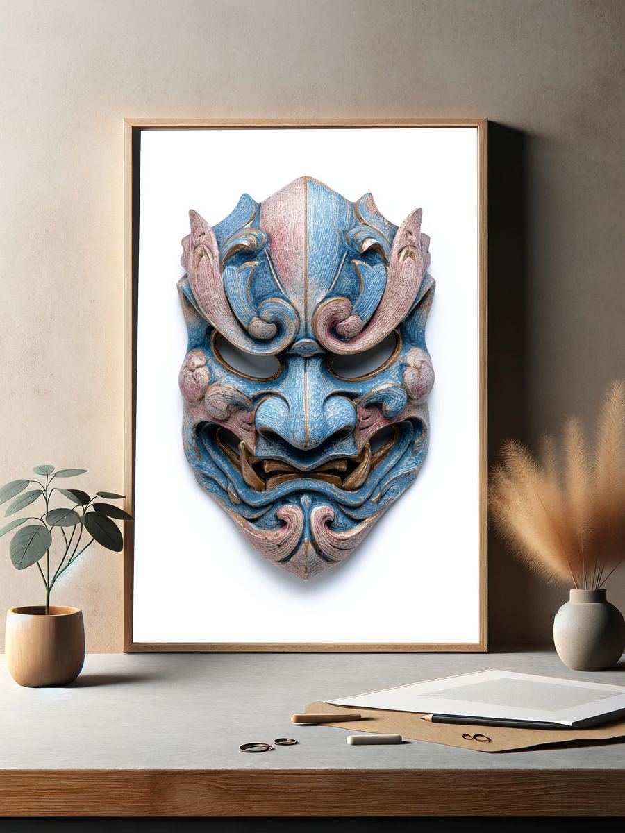 Decorative Mask — Art Print. — room view 2
